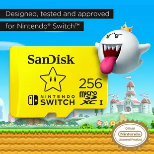 SanDisk 任天堂 Switch 64G 128G 256G 512G 專用 記憶卡 V30 U3 C10 A1 UHS-1 100MB/s 限定塗裝款 Nintendo 馬力歐 耀西 動物森友會 switch【APP下單最高22%點數回饋】