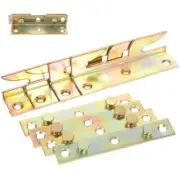 8 Pcs Bed Hanging Parts Frame Replacement Hinges Rail Brackets Baby