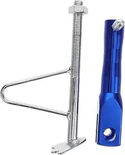 Parliky Adjustable Motorcycle Kickstand with Extendable Support Durable Tripod Foot Holder for Motorbikes and Scooters Easy Installation Enhanced Stability for