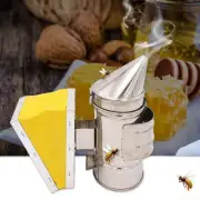 Stainless Steel Bee Hive Smoker Beekeeper Smoker Tool Heat Chamber Equipment