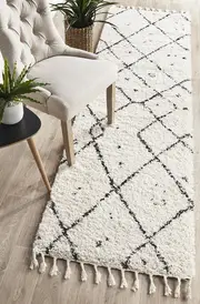 Tawny White Runner Rug