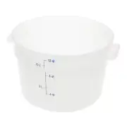 Carlisle 1097702 12 Qt. White Food Storage Container