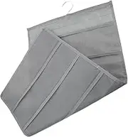 Hanging Wardrobe Organizer with Compartments for Underwear and Bras Dual Side Storage for Efficient Closet Organization Grey Oxford Design