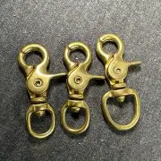Brass Trigger Snaps, 3 PCS Hook Clasps Oval Swivel Trigger Clips Hooks Clips