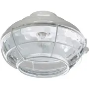 Quorum Hudson 1 Light Outdoor Flush Mount, White - 1374-806