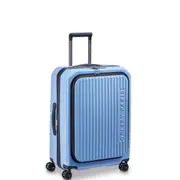 Delsey Paris Securitime Top Opening 66cm Medium Suitcase Lavender Blue