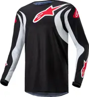 Alpinestars Fluid Lucent Motocross Jersey, black-white, Size M for Men Black White