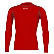 Mitre Neutron Compression XL Mens Base Layer Activewear/Gym Top Scarlet