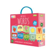 Sassi Junior My First Words Educational Jigsaw Puzzle & Book Game Set Kids 2y+