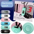 Study Library Pocket Watch Digital Electronic Clock LCD Display Green Backlight