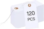 Liatinbo 120 Pcs Gift Tags with Elastic String, Large Marking Gift Bags Tags
