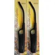 ZiCO Gas Stove BBQ Camping Hiking Refillable Flexible Lighter 2 Pcs Red Colors