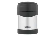 Thermos 290ml Stainless Steel Black Vacuum Insulated Hot Cold Food Beverage Jar