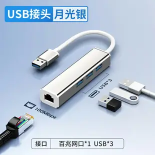 蘋果轉換器 iPhone轉接頭 二合一轉接線 網線轉接口usb拓展塢轉網線rj45連接頭千兆網絡typec寬帶轉換器以太網適用華為蘋果mac筆記本電腦網卡switch『xy16005』