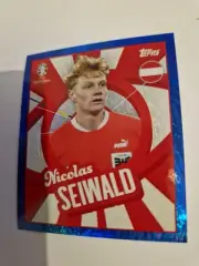 TOPPS EURO 2024 STICKER- NICOLAS SEIWALD- BLUE PARALLEL- AUT PTW