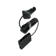 9.6A 48W Black 4 Ports USB Car Fast Changing Charger For Front & Back Seat B