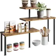 Corner Shelf Countertop Organizer 3 Tier Kitchen Corner Shelves Adjustable Spice