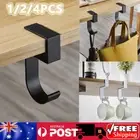 1/2/4X Portable Hanging Bag Hook Desk Side Table Hook Removable Handbag Holders