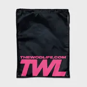 [TWL] TWL - EVERYDAY DRAWSTRING BAG - BLACK/FLAMINGO