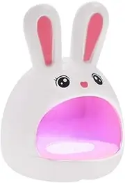 VICASKY Mini Rabbit Nail Lamp Fast Drying LED Gel Nail Light for DIY Manicure Compact Design Bubble Finish Gentle Skin for Home Use