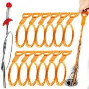 Snake Drain Clog Remover Tool 12pcs Steel Claw for Tub Shower Sink Toilet