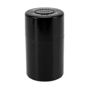 Plastic Airtight Herb Stash Jar - Smell Proof Container for Travel - Black