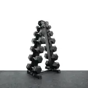 105 kg Hex Dumbbell Set (2.5-15kg*2) + A-Shape 6 Pairs Rack