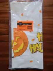 Vtg Hallmark Halloween Jack-O-Lantern Happy Halloween Paper Tablecloth