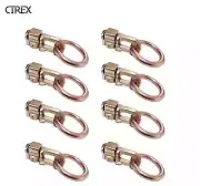 8x Anchor Track Double Stud Fitting W O Ring Tie Down point BS 6000 lbs 2750 kg