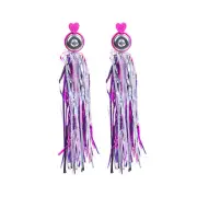 Sunlite Combo Bell & Streamers Bell Sunlt Combo Streamers Heart Pk/pu Pair
