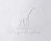Animal Book Embosser | Custom Library Stamp | Personalised Embosser for Giraffe, Swan, and More