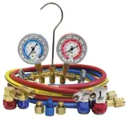 ATD-3681 - R1234yf and R134a Brass Manifold Gauge Set