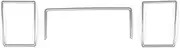 for Land Cruiser Prado 150 2014-2023 Air Conditioning Vent Chrome Decorative Strip Lc150 Fj150 Interior Accessories Trim Interior (Size : 14-17 B)