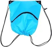 ANDRESLAD 2pcs Blue Drawstring Pouch Durable Wear Resistant Storage Bags Portable Backpacks for Travel Home School and Outdoor Activities