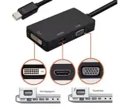 Thunderbolt/Mini Display Port/DP to VGA/HDMI/DVI Adapter For Apple Pro Air Macbo