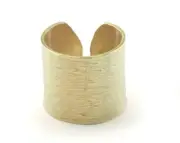 Brushed Adjustable Ring Raw brass 20mm (18mm 7.5US inner size) 3332 ring20