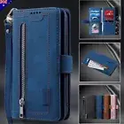 For Samsung S25 S24 S23 S22 S20FE Ultra S10 A72 Case Leather Wallet Flip Cover