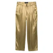[The Editor] The Editor Satin Trousers 50 IT GREEN
