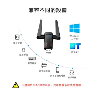 PIX-LINK UAC21D雙頻2.4+5G雙天線 USB適配器WIFI網卡接收器 藍芽4.2免驅 (10折)