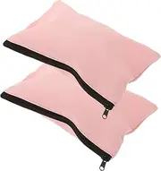 Homoyoyo 2pcs Jewelry present Bags Zipper Pocket Pouches for Rings Earrings Stylish Small Storage Elegant Design with Soft Texture for Travel Everyday Use