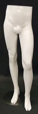 Display Mannequin Male Dress Form White Leg Form #ML3