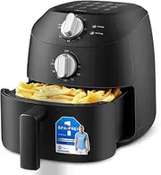 [Midea] Heißluftfritteuse 2L,1150W Airfryer, Frittieren ohne Beer, Heißluft Fritteusen, Automatische Abschaltfunktion ölfrei, Leicht zu reinigen, BPA-frei, Schwarz