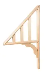 Treated Pine Window Canopy/Window Hood Ends Frame Only (1 PAIR - 2 ENDS)