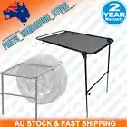 Adjustable Wheel Portable Camping Foldable Table Black Tyre Truck Outdoor Picnic