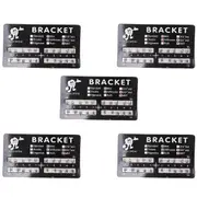 Dental Bracket, Brackets for Braces, 5 Sets 100 Pcs Dental Braces Teeth Model Mini 022 Slot 345 Hooks As Shown
