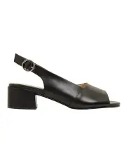 [Easy Steps] Macy Sandals in Black Leather