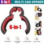 6in1 Multi Can Opener Tool Jar Lid Camping Kitchen Bottles Twist Beer Cans Cap