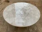 White Quartz Table, Agate Table, Agate Coffee Table, Agate Center Table Top Deco