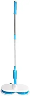 TooToo Cordless Electric Spin Mop with Dual Rotating Heads (150 RPM) – Rechargeable Floor Cleaner for Hardwood, Tile, Laminate & More – 6 Reusable Microfibre Pads Included