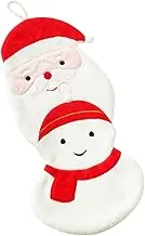 iplusmile 2 Pcs Christmas Hand Towels Decorative Fleece Bath Towels for Bathroom Quick Dry Absorbent